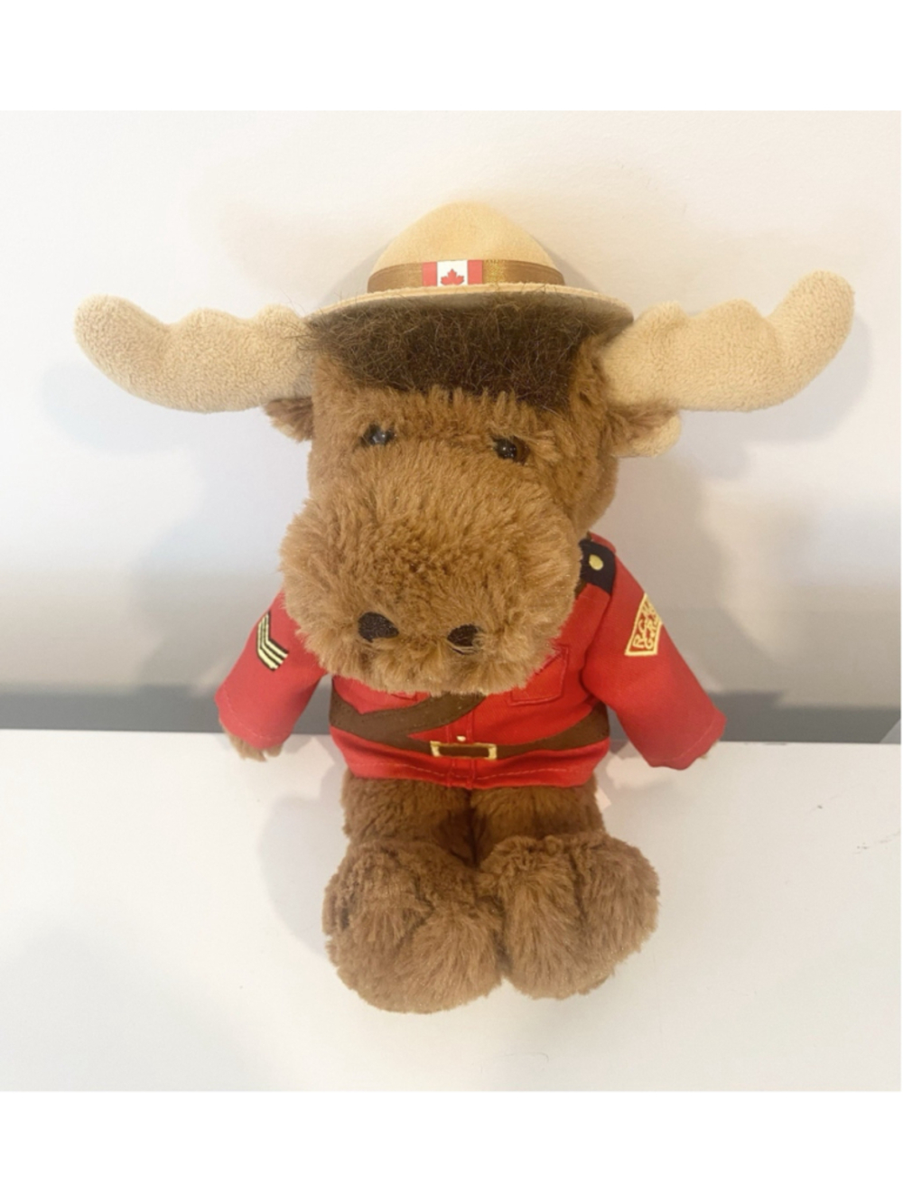 RCMP Sergeant Bullmoose Plush Moose Mountie Canada Souvenir 11” Stuffed Animal